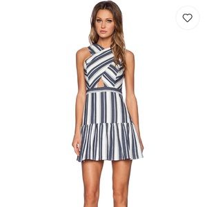 Gorgeous Line & Dot Linen Dress Size XS